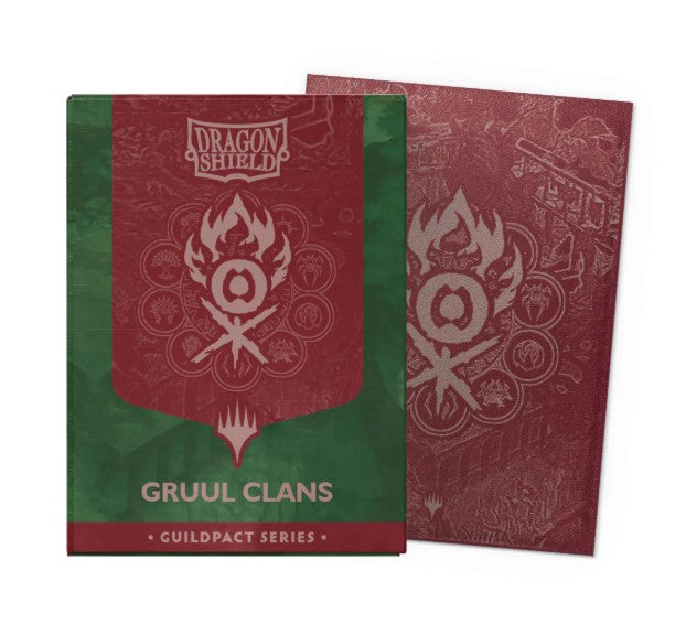 AT-16511 - 100 BUSTINE STANDARD - MATTE DUAL ART SLEEVES - GUILDPACK SERIES - GRUUL CLANS - Immagine 3