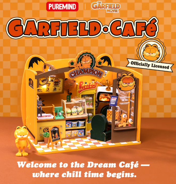 GARFIELD - CAFE' - WOODEN SCENE - Immagine 2