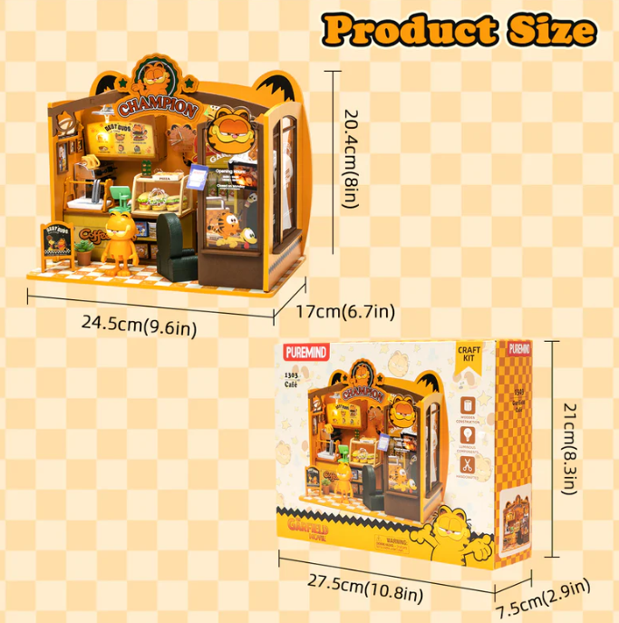 GARFIELD - CAFE' - WOODEN SCENE - Immagine 6