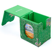 SANSEKING - BROCADE DECK BOX (130+ CARDS) - GREEN LOTUS BLOSSOM - Immagine 2