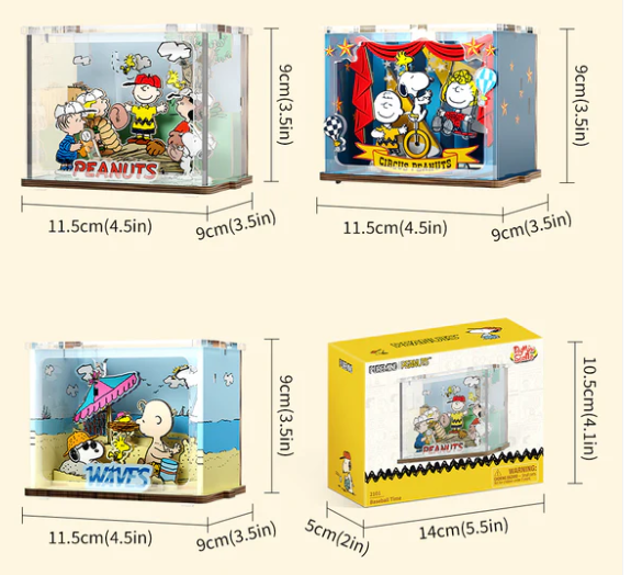 SNOOPY - DIY MINI SCENE - BASEBALL TIME - Immagine 9