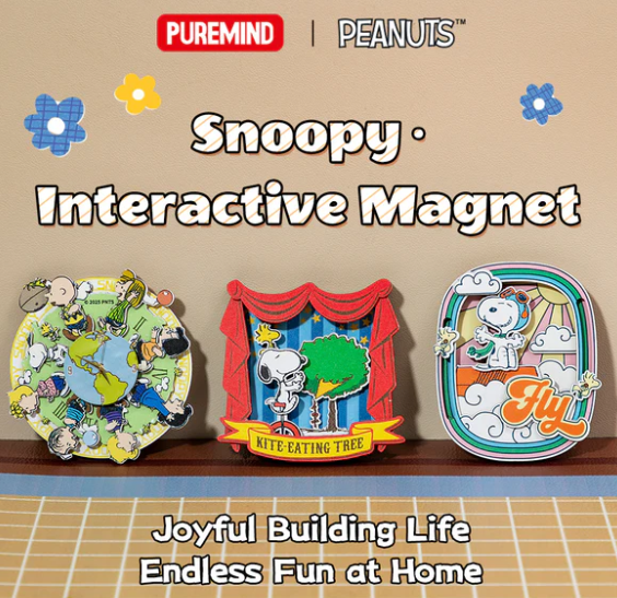 SNOOPY - INTERACTIVE MAGNET - AROUND THE WORLD - Immagine 3