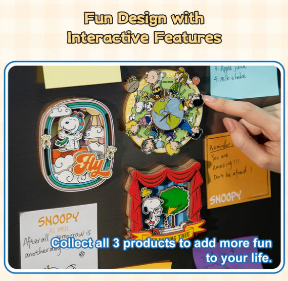 SNOOPY - INTERACTIVE MAGNET - CIRCUS ADVENTURE - Immagine 3