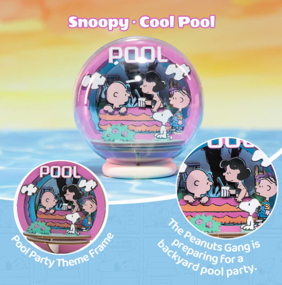 SNOOPY - GLOBE WOODEN THEATER - COOL POOL - Immagine 2