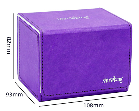 SANSEKING - TYVEK HORIZONTAL DECK BOX (130+ CARDS) - PURPLE - Immagine 4