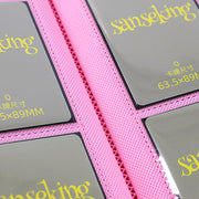 SANSEKING - 9-POCKET SIDE LOADING ZIP BINDER - LEATHER - PINK - Immagine 2