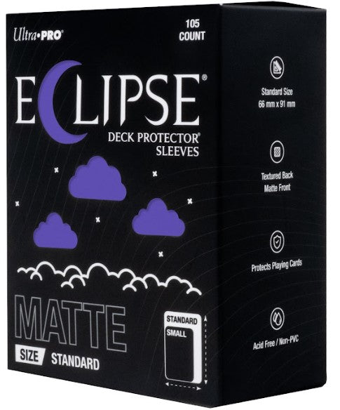16686 - 105 ECLIPSE DECK PROTECTOR SLEEVES - STANDARD - MATTE - ROYAL PURPLE - Immagine 2