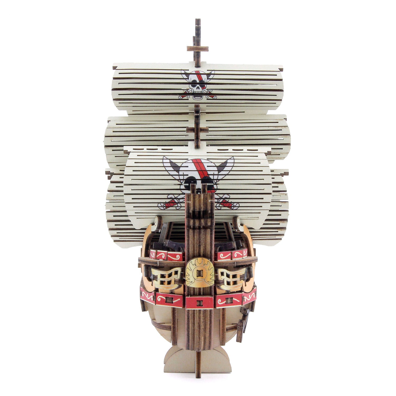 WB66004 - DIY PUZZLE BOAT - ONE PIECE - WA-GU-MI RED FORCE - Immagine 7