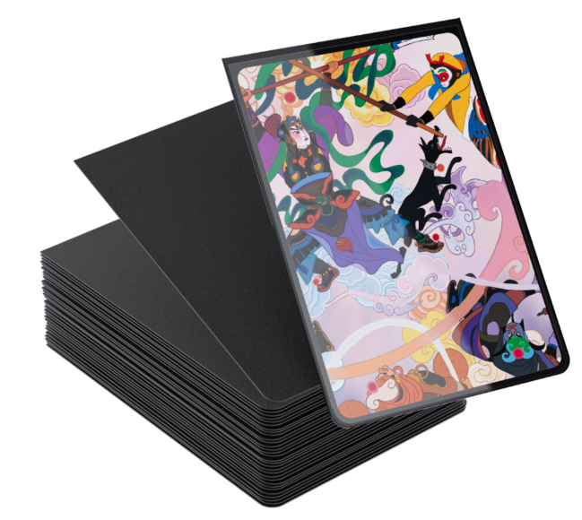 SANSEKING - 70 DUAL ROUNDED SLEEVES - STANDARD SIZE - BLACK - Immagine 3