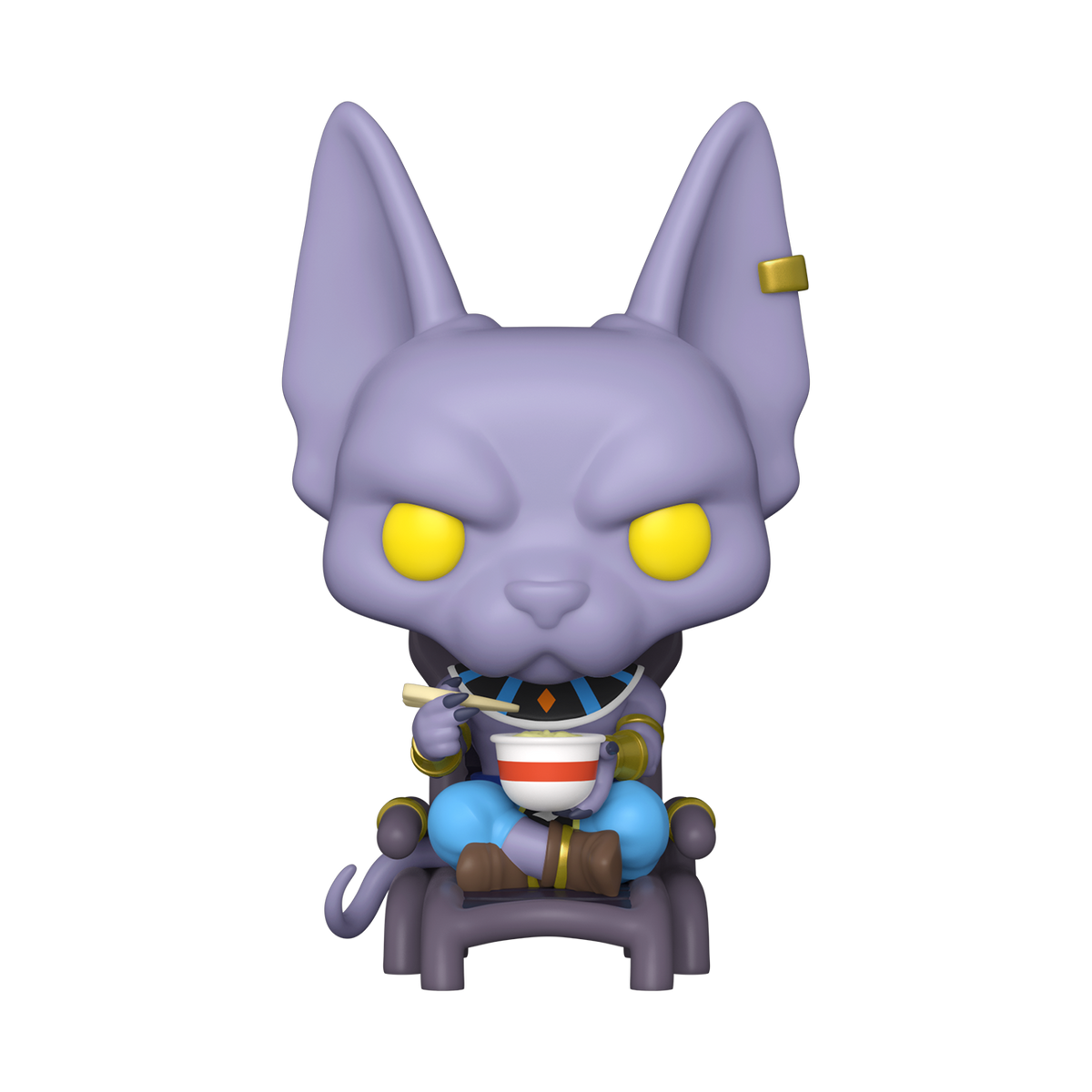 DRAGON BALL SUPER - POP FUNKO VINYL FIGURE 1110 BEERUS (EATING NOODLES) 9CM - Immagine 2