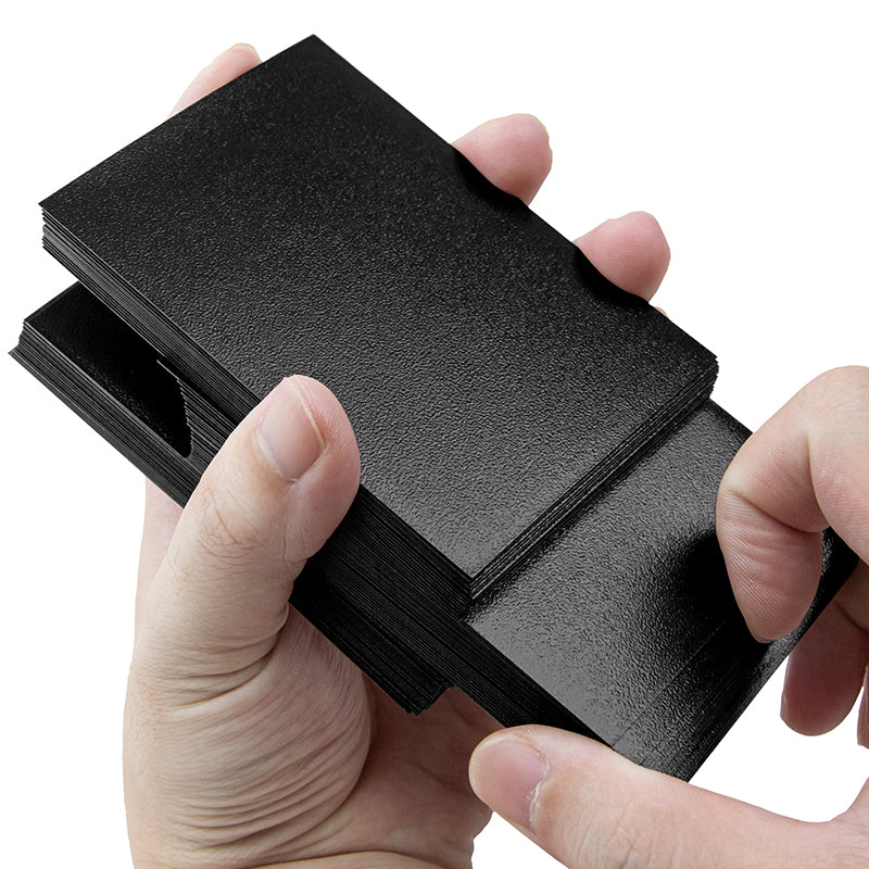 SANSEKING - 60 TOURNAMENT SLEEVES - LANLING KING SERIES - JAPANESE SIZE - TAIJI BLACK - Immagine 2