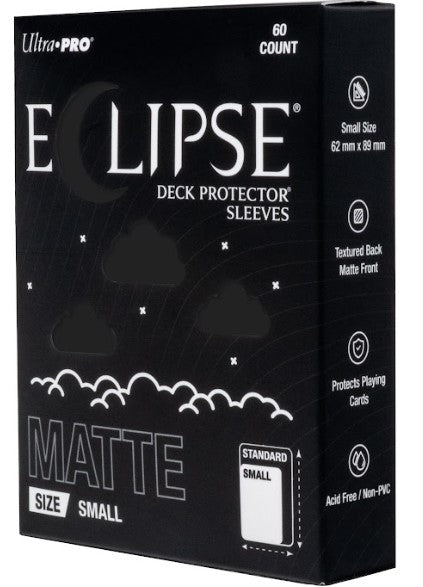 16690 - 60 ECLIPSE DECK PROTECTOR SLEEVES - SMALL - MATTE - JET BLACK - Immagine 2