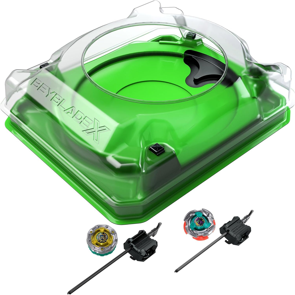 BEYBLADE-X - SNEAK ATTACK BATTLE SET (1 ARENA BEYSTADIUM, 2 TROTTOLE, 2 LANCIATORI) - Immagine 3