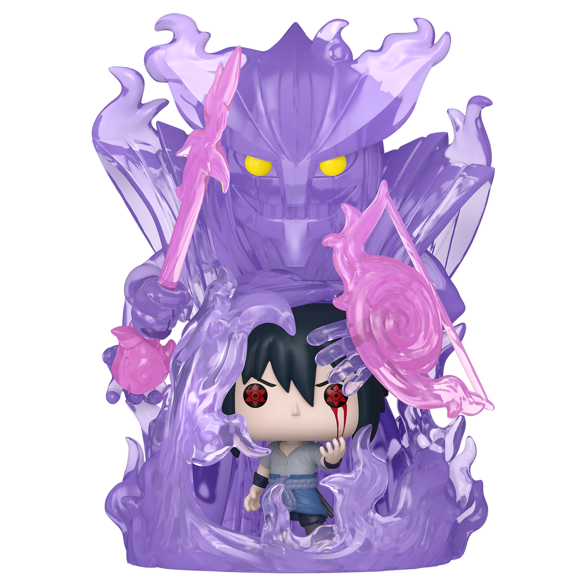 NARUTO - POP FUNKO SUPER VINYL FIGURE - 1879 SASUKE SUSANO'O (TRL) FUNSIDE EXCL - Immagine 2