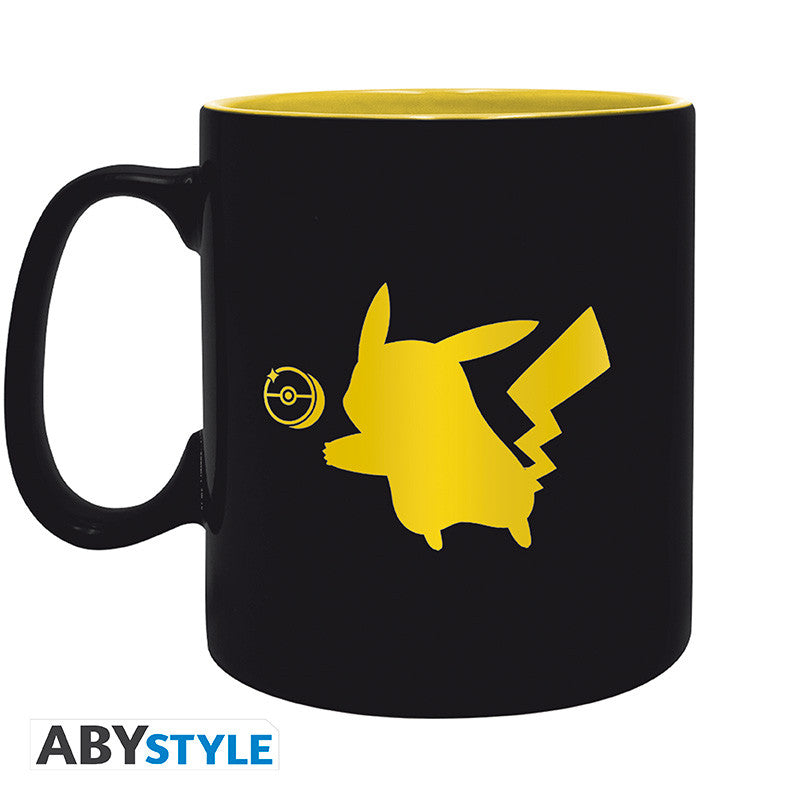 ABYMUGA464 - POKEMON - MUG 460 ML - PIKACHU BLACK ICON - Immagine 2