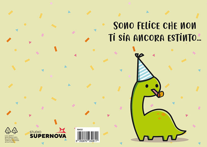 BIGLIETTO AUGURI - BA02 - KAWAII ESTINTO - Immagine 2