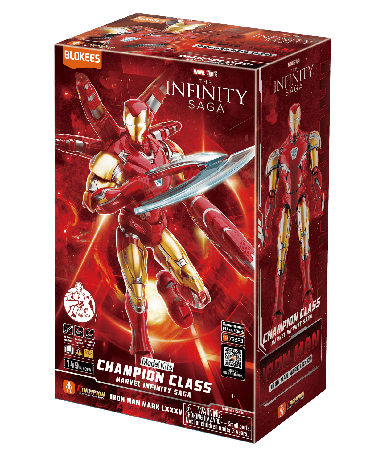 MARVEL HEROES - CHAMPION CLASS 01 IRON MAN MK85 EX - MODEL KIT - Immagine 4