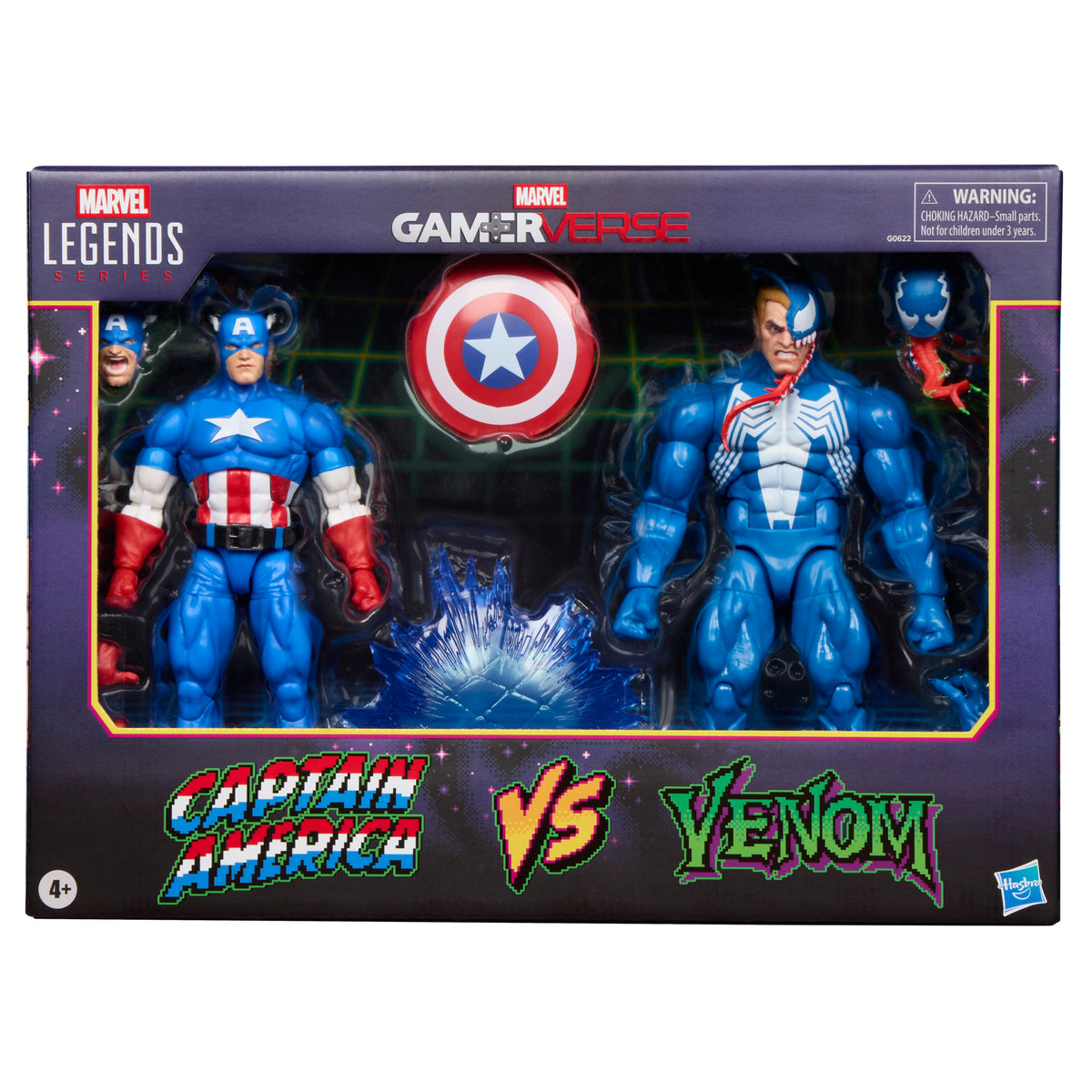 MARVEL CLASSIC - LEGENDS - CAPTAIN AMERICA VS. VENOM - ACTION FIGURE 15CM - Immagine 2