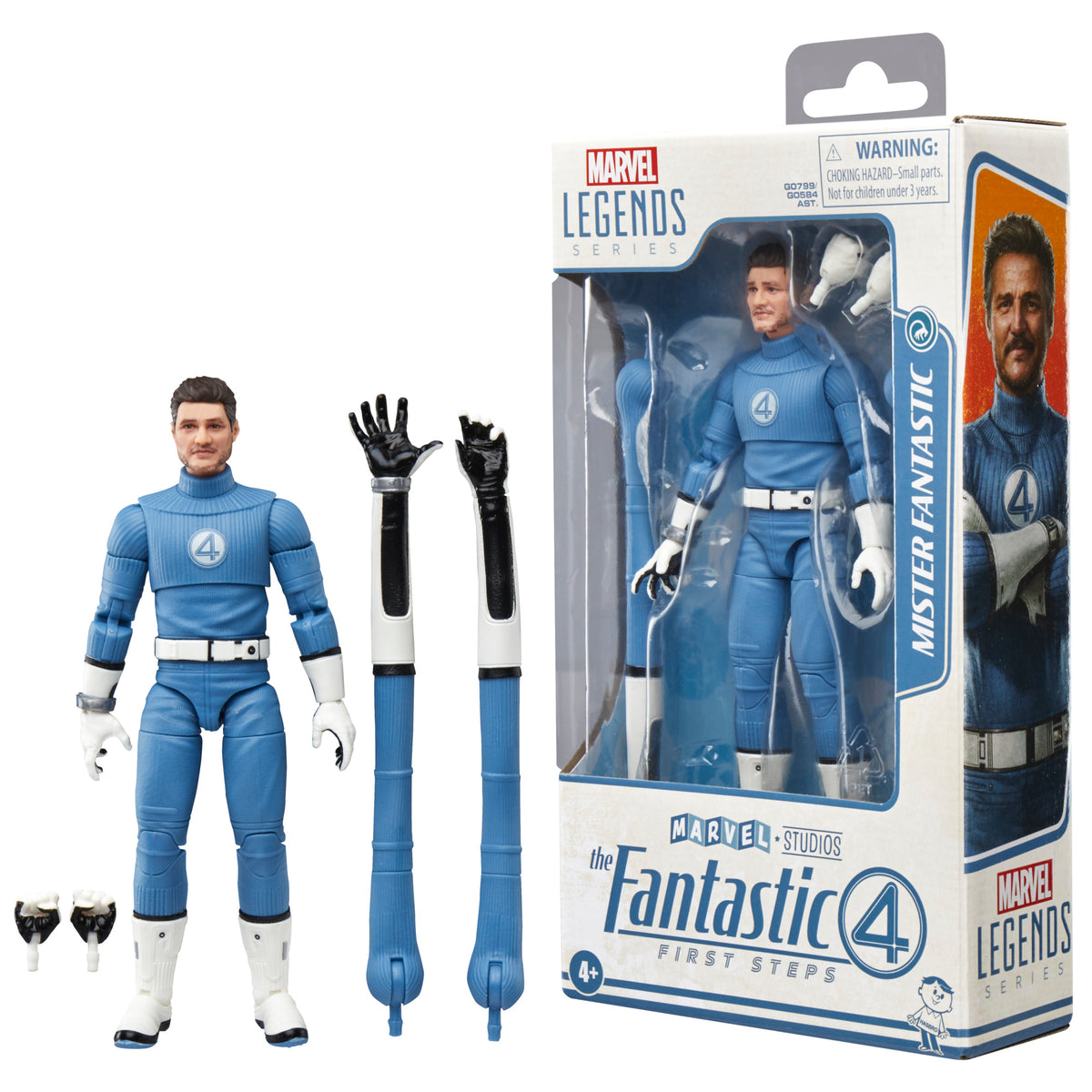 MARVEL LEGENDS - FANTASTIC FOUR - MISTER FANTASTIC - ACTION FIGURE 15CM - Immagine 2