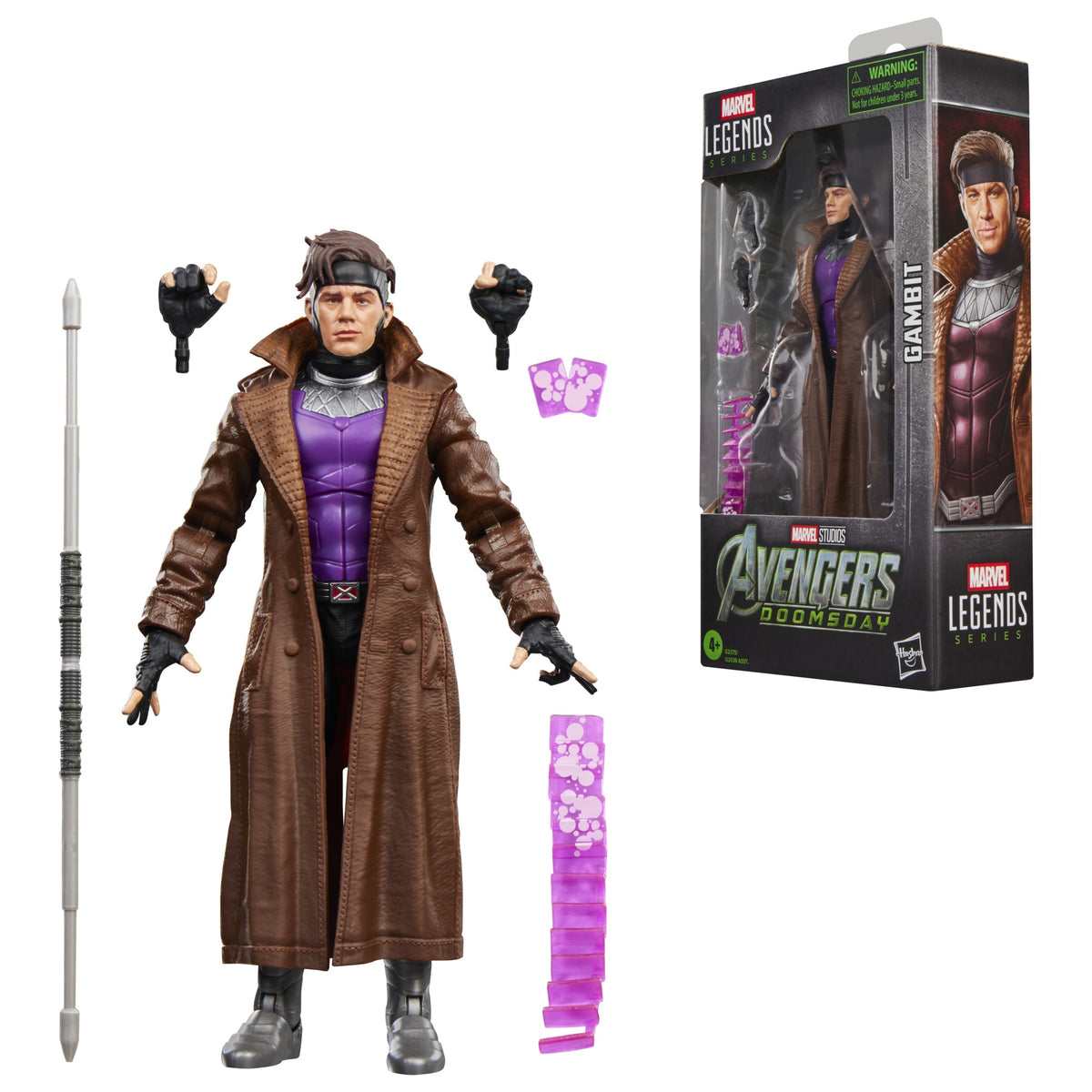 MARVEL LEGENDS SERIES - AVENGERS: DOOMSDAY - GAMBIT - ACTION FIGURE 15CM - Immagine 2