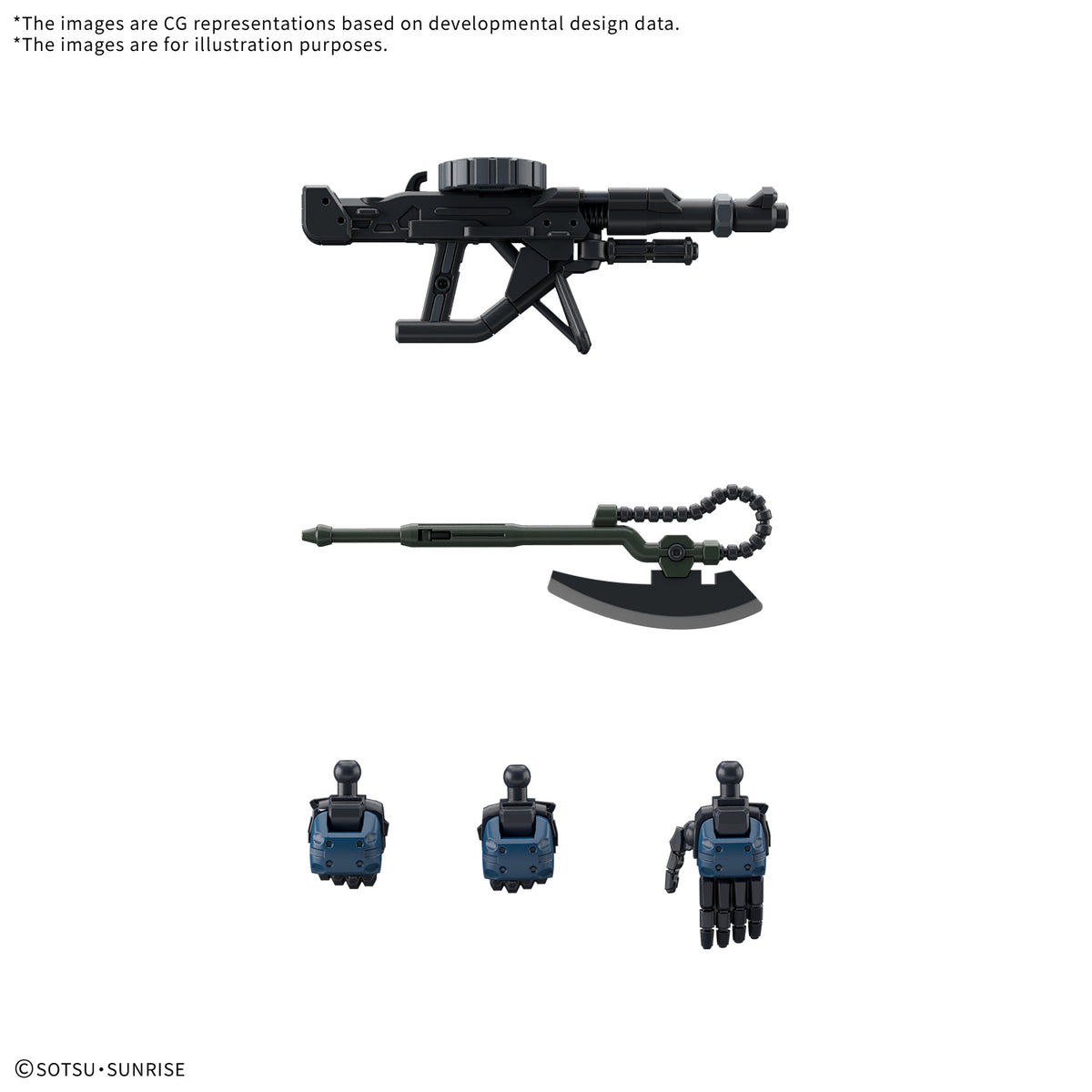 MK68566 - GUNDAM - HIGH GRADE - POLICE ZAKU - MODEL KIT 1/144 - Immagine 5
