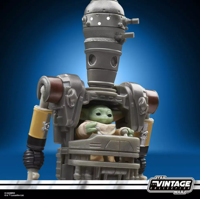 STAR WARS: THE MANDALORIAN - VINTAGE COLLECTION - IG-12 GROGU E ANZELLIANO - ACTION FIGURE 9.5CM - Immagine 2