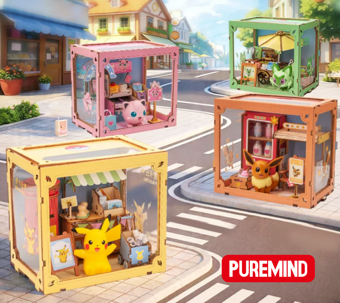 POKEMON - MINI WORLD-VIBRANT STREET SCENE - POST OFFICE - PIKACHU - Immagine 2