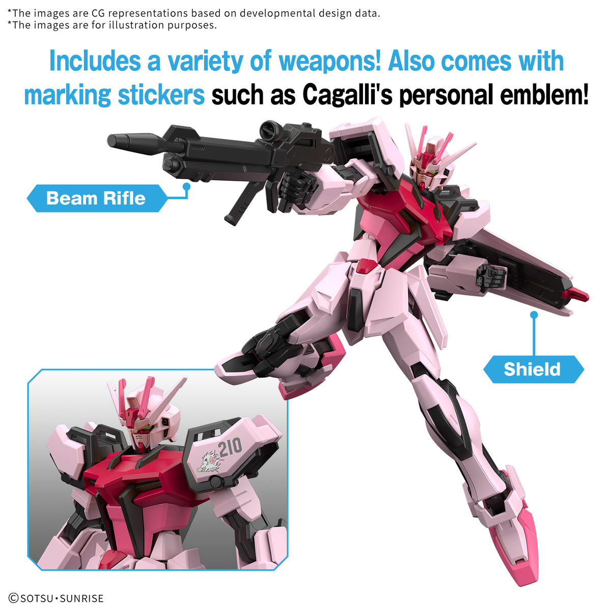 MK68321 - GUNDAM - ENTRY GRADE - STRIKE ROUGE - MODEL KIT 1/144 - Immagine 3