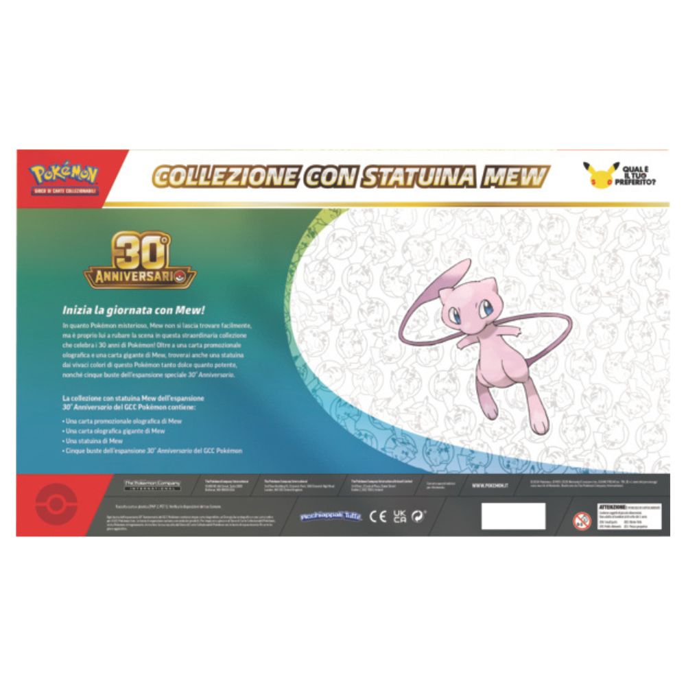 PK10452-I - POKEMON - POKEMON 30 ANNIVERSARIO - COLLEZIONE CON STATUINA MEW & MEWTWO - Immagine 7
