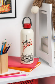 PP15880TS - TOY STORY - PIZZA PLANET METAL WATER BOTTLE WITH CARRY LOOP - Immagine 2