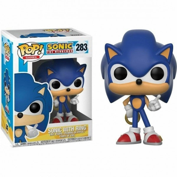SONIC - POP FUNKO VINYL FIGURE 283 SONIC WITH RING 9CM