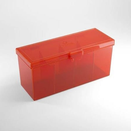 GGS25018ML - FOURTRESS - PORTA MAZZO TRASPARENTE - 320+ CARTE - RED