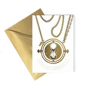 HPCARD60 - HARRY POTTER - CONCEPT ART: HERMIONE GRANGER'S TIME TURNER - NOTECARD