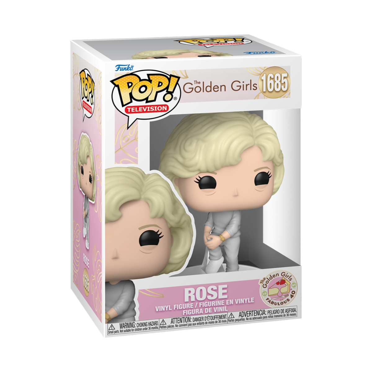 THE GOLDEN GIRLS: 40TH ANNIVERSARY - POP FUNKO VINYL FIGURE 1685 POP FUNKO VINYL FIGURE - ROSE 9CM