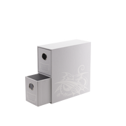 AT-33702 - PORTACARTE VERTICALE CON 2 CASSETTI - FORTRESS BIANCO
