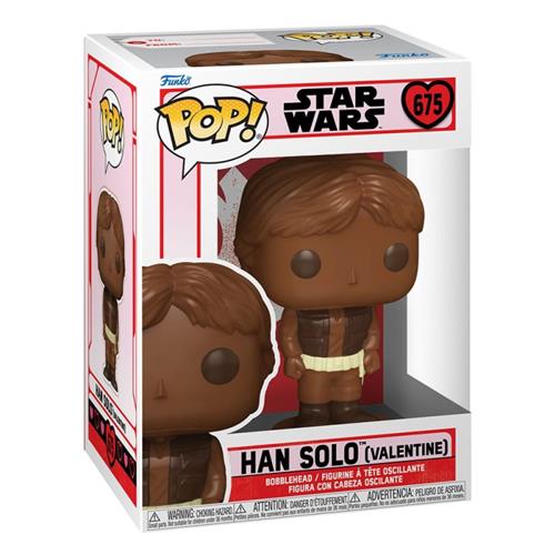 STAR WARS: VALENTINES - POP FUNKO VINYL FIGURE 675 HAN SOLO (CHOCOLATE) 9CM