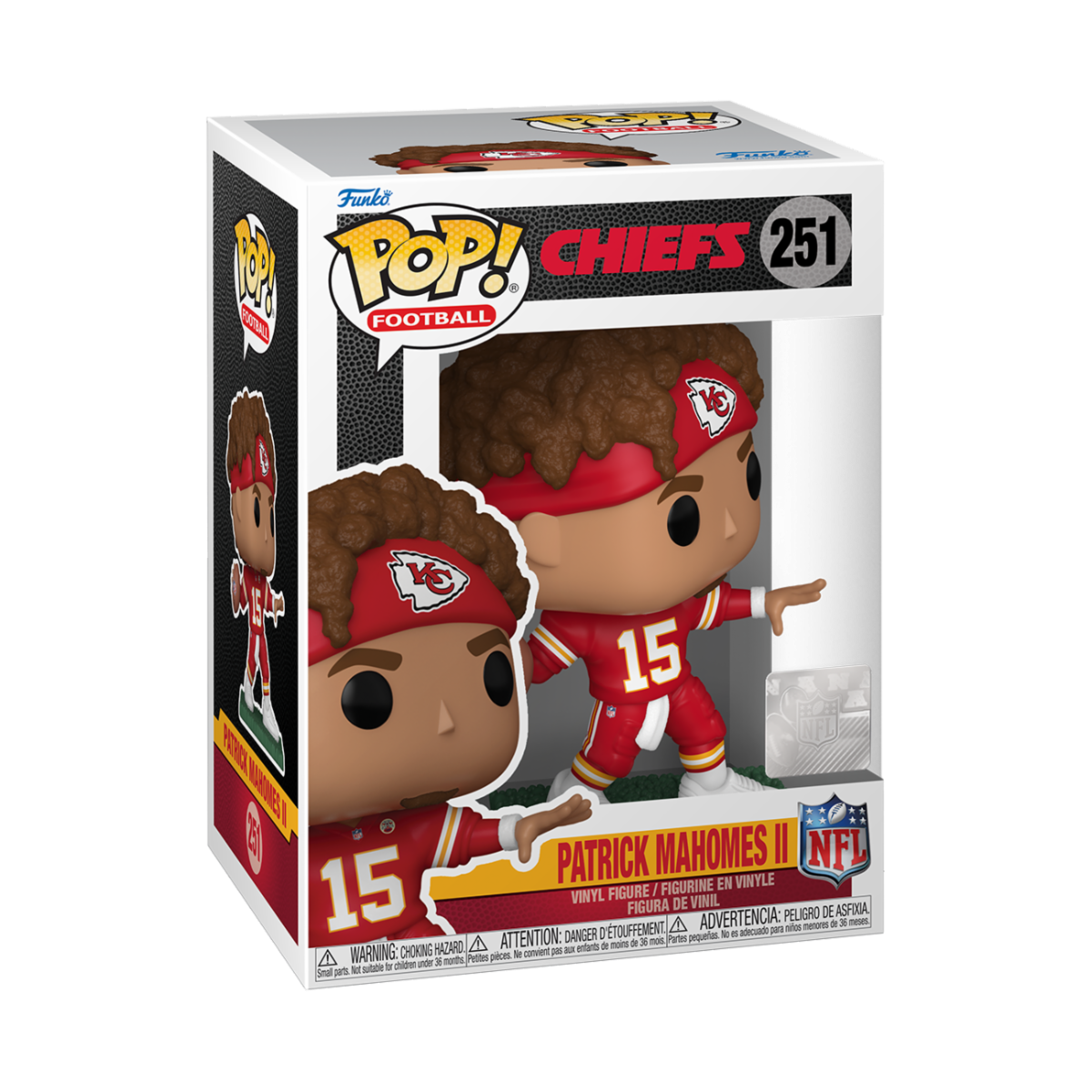 NFL - POP FUNKO VINYL FIGURE 251 PARTICK MAHOMES II (2023) 9CM