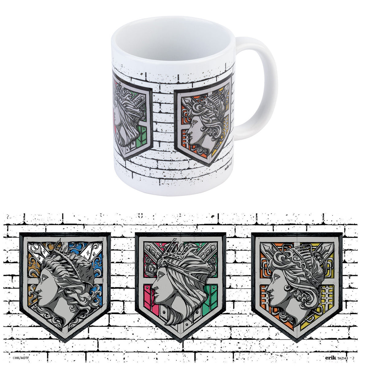 TAZ143 - ATTACK ON TITAN - TAZZA WALL EMBLEM