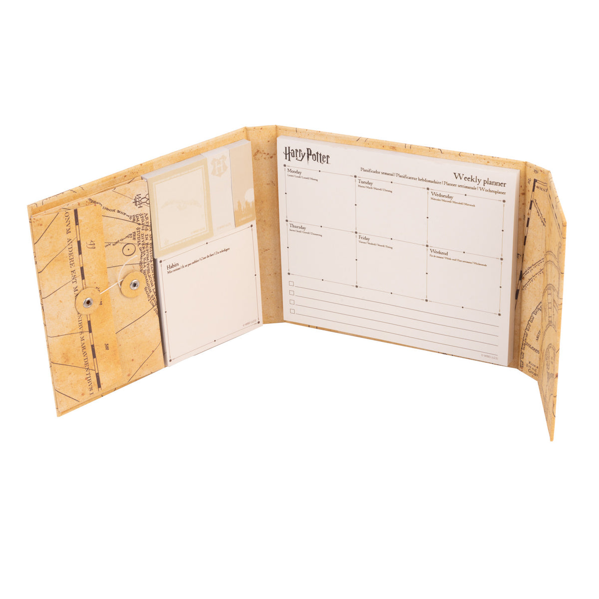 PSNA001 - HARRY POTTER - PLANNER SETTIMANALE CON NOTE ADESIVE