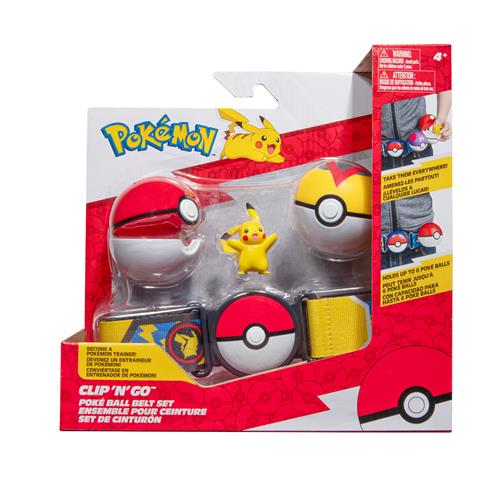 POKEMON - PK170501 - CLIP N GO POKE BALL - PEZZO SINGOLO - POKE BALL, LEVEL BALL AND PIKACHU