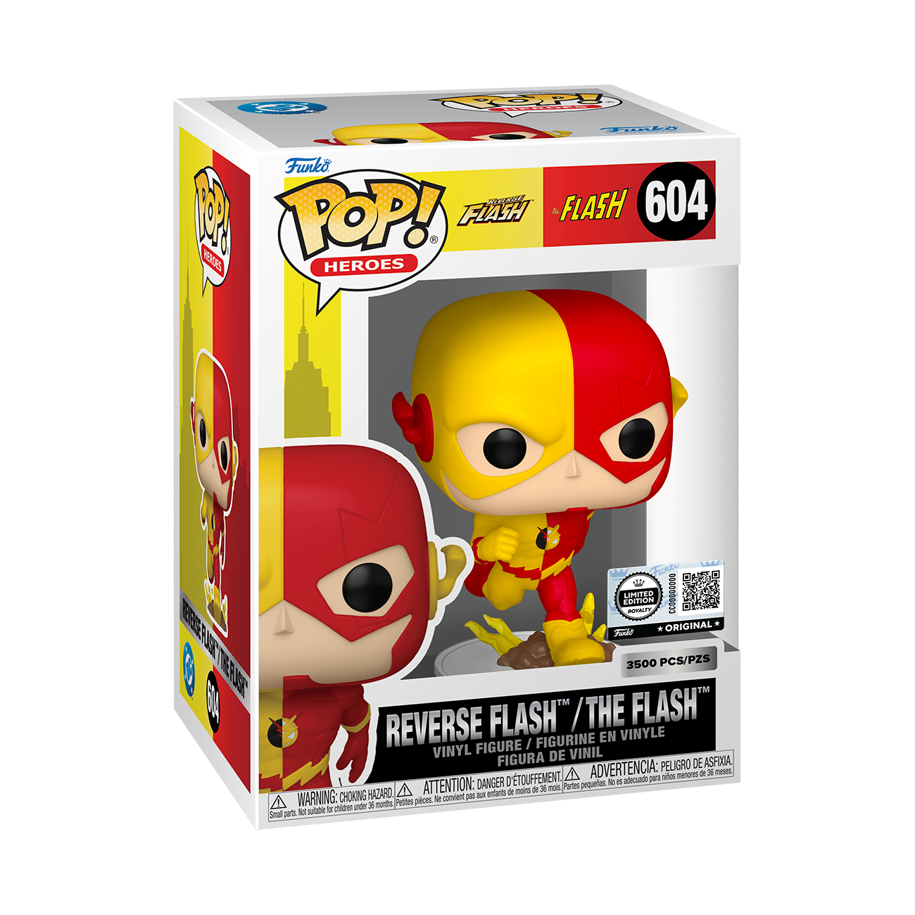 COMICS: DCS1 - POP FUNKO VINYL FIGURE ROYALTY - REVERSE FLASH/FLASH 9CM FUNSIDE EXCL - 0