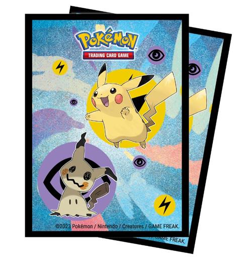 16110 - 65 DECK PROTECTOR SLEEVES - POKEMON - PIKACHU & MIMIKYU