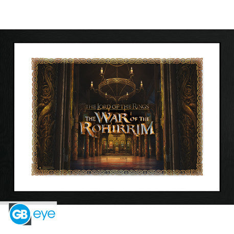 GBYDCO673 - THE LORD OF THE RINGS :THE WAR OF ROHIRRIM - FRAMED POSTER (30X40) - THRONE