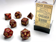 CHX 25323 - SET 7 DADI POLIEDRICI PUNTINATI - MERCURY