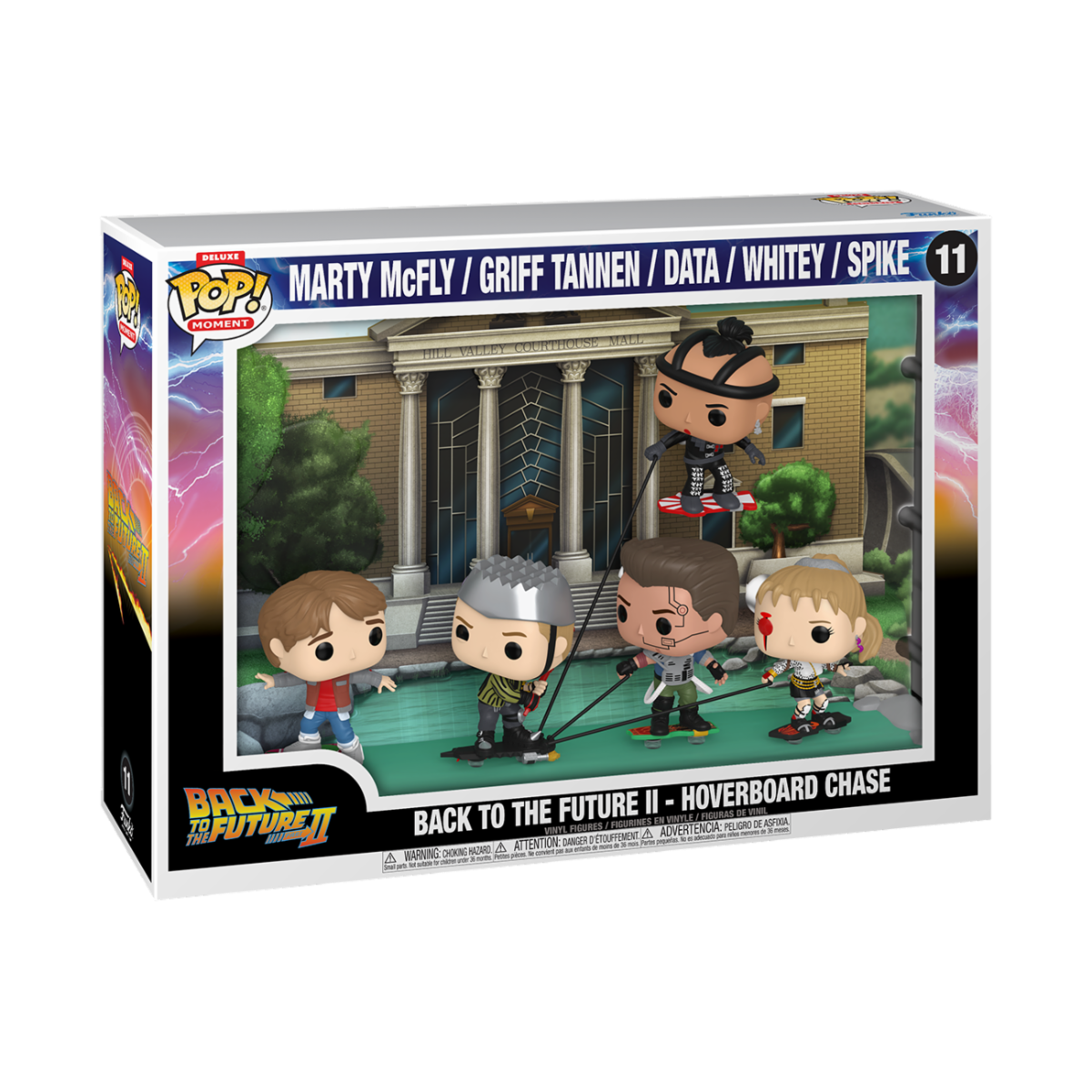 BACK TO THE FUTURE II - POP FUNKO MOVIE MOMENT DELUXE VINYL FIGURE 11 HOVERBOARD CHASE