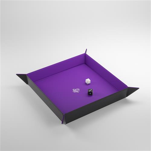 GGS60047ML - MAGNETIC DICE TRAY - SQUARE - BLACK/PURPLE