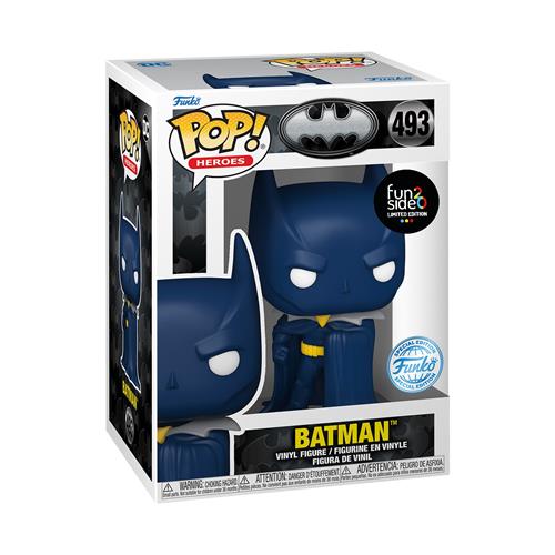 DC COMICS - POP FUNKO VINYL FIGURE 493 BATMAN 9CM FUNSIDE20 (SALONE 24) EXCL