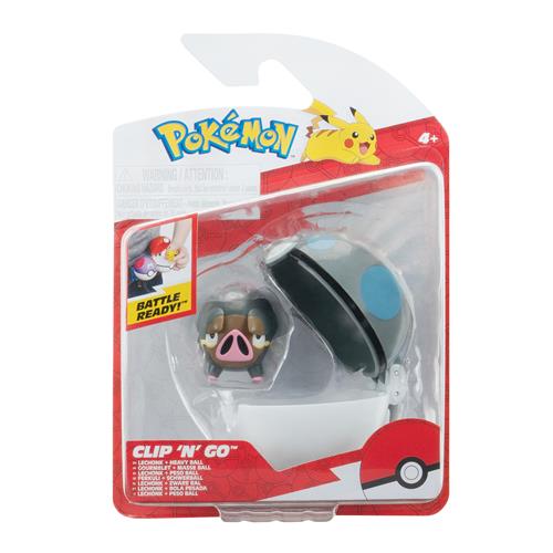 POKEMON - PK160603 - CLIP N GO - PEZZO SINGOLO - LECHONK WITH HEAVY BALL