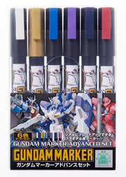 GUNDAM MARKER SET - GMS-124 - ADVANCED SET - CHISEL FELT-TIP PEN