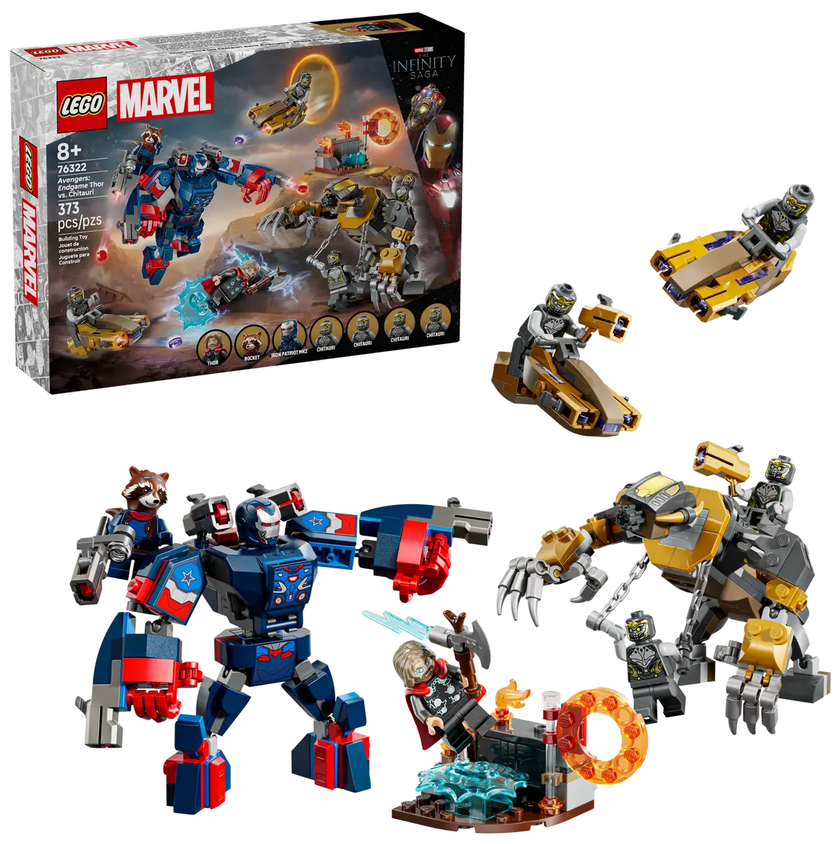 76322 - SUPER HEROES MARVEL - AVENGERS: ENDGAME THOR CONTRO CHITAURI